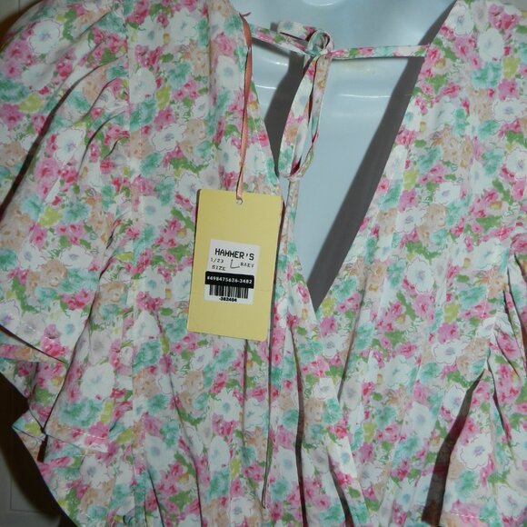 Entro Ruffle Tiered Maxi Dress floral size large🆕 FAST🏃‍♀️⚡🚚💥 - Picture 13 of 14